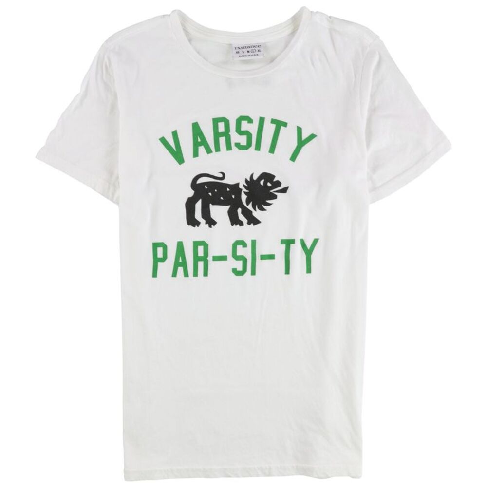 rxmance Womens Varsity Par-Si-Ty Graphic T-Shirt, NWT
